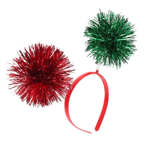 IMIKEYA Pompom Stirnband Mit Lametta-pompons Haarband Für Damen Party Headwear Silvester Weihnachten Geburtstag Requisiten Für Fotos von IMIKEYA