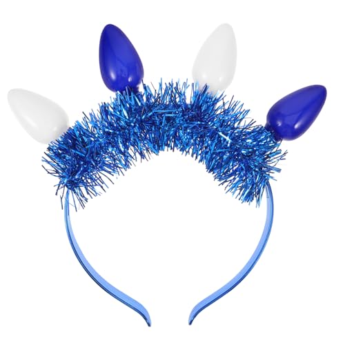 IMIKEYA Haarschmuck Für Mädchen Chanukka-party Glitzer Stirnband Kopfschmuck Mit Glühbirnen Für Chanukka-dekorationen Und Kostümrequisiten von IMIKEYA