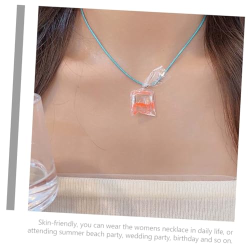 IMIKEYA Goldene Halskette mit Kleinem Fisch Anhänger Modisches Sommerliches Damen und Teenager Schmuckstück Ästhetische Ketten für Vielseitige Outfits und Besondere Geschenkidee von IMIKEYA