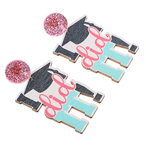 IMIKEYA Graduation Ohrhänger Damen Abschlussfeier Schmuck Niedliche Charms Modisch Einfache Farbkombination für Party und Alltag von IMIKEYA