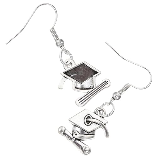 IMIKEYA Graduation Ohrstecker Damen Kreativer Abschluss Schmuck Legierter Ohrschmuck Stilvolle Ear Studs Sicherer Halt für Abschlussfeier Eleganter Ohrschmuck für Freunde und Kommilitonen von IMIKEYA
