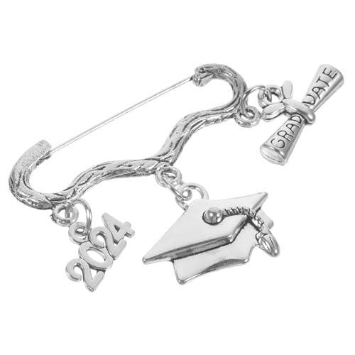 IMIKEYA Graduierungsbrosche Dekorative Anstecknadel für Frauen Stilvolle Hut und Jackenpin Einzigartiges Abzeichen für Rucksäcke und Kleidung Perfektes zur Feier der Abschlusszeit von IMIKEYA