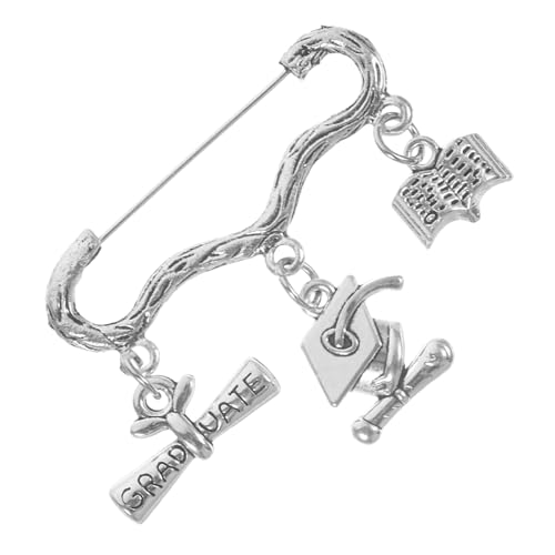 IMIKEYA Graduierungsbrosche Dekorativer Anstecker mit Verschiedenen Abschlussmotiven Stabile Hautfreundlich Vielseitig für Kleidung Rucksäcke Hüte für Abschlussfeiern und von IMIKEYA