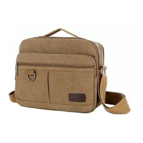 IMIKEYA Große Canvas Messenger Bag Herren Leichte Schultertasche mit Hoher Kapazität Vielseitige Umhängetasche für Alltag und Freizeit Modisches Design Khaki Robust und Tragbar IMIKEYA Große Canvas Messenger Bag Herren Leichte Schultertasche mit Hoher Kapazität Vielseitige Umhängetasche für Alltag und Freizeit Modisches Design Khaki Robust und Tragbar von IMIKEYA