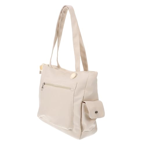 IMIKEYA Große Canvas Tote Bag Damen Vielseitige Handtasche Umhängetasche mit Großer Kapazität für Alltag Arbeit Schule Shopping Strand Reise Stilvoll von IMIKEYA