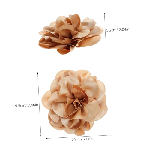 IMIKEYA Große Gelbe Blumenbrosche Handgefertigt Stoffblume Anstecknadel für Damen Vielseitiges Modeaccessoire für Kleider Anzüge Schals und Hüte Einzigartiges Design Perfektes von IMIKEYA