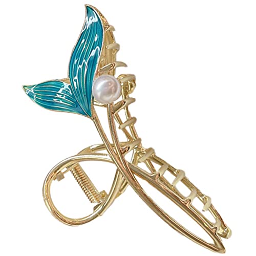 IMIKEYA Großer Dekorativer Haarklammer Aus Metall Für Damen Rutschfeste Fishtail Haarklammer Für Dickes Haar Für Stilvolle Frisuren Und Modische Styles von IMIKEYA