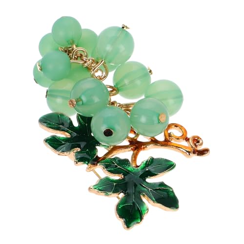 IMIKEYA Grüne Traubenbrosche Emaille Anstecknadel Strass Clip Für Pullover Schal Und Rucksack Weihnachtsaccessoire Für Damen Einzigartiges Design von IMIKEYA