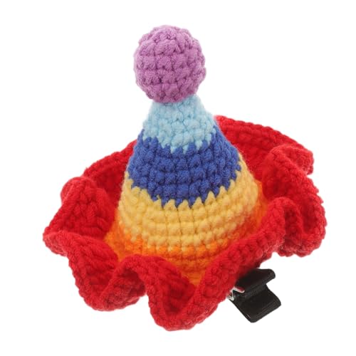 IMIKEYA Haarclip Mütze Häkelwolle Handgefertigt Haarschmuck Süße Haarspange Vielseitig für Alltag und Party von IMIKEYA