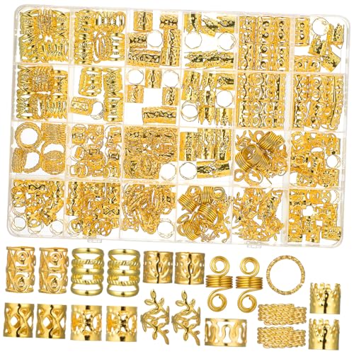 IMIKEYA Haarschmuck für Zöpfe mit Goldenen Haaranhängern und Perlen Vielseitiges Zubehör für Damen für Verschiedene Frisuren und Anlässe Designs Leicht von IMIKEYA