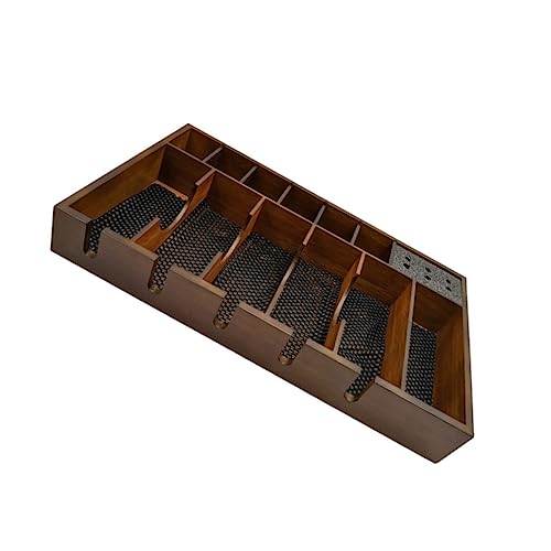 IMIKEYA Haarschneider Organizer mit Großer Kapazität Friseurwerkzeuge Aufbewahrungskiste für Salon rutschfeste Unterlage Eleganter Holzständer von IMIKEYA