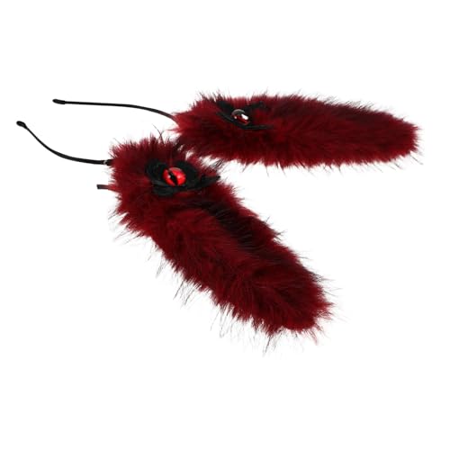 IMIKEYA Halloween Accessoire mit Dämonenauge Plüsch Rabbit Ears Kopfband für Cosplay Vielseitig Einsetzbar für Halloween Feiern Kostümpartys und von IMIKEYA