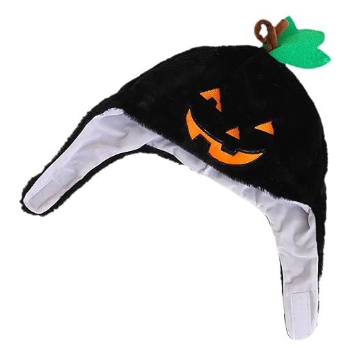 IMIKEYA Halloween Kostüm Kürbis Kopfhaube Schwarzer Gruseliger Cosplay Hut für Damen und Teenager Vielseitiges Party Accessoire für Karneval und Mottopartys Langlebig und Einfach zu von IMIKEYA