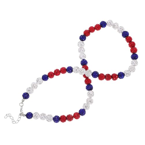 IMIKEYA Halskette Strass für Männer Farbige Diamantkette Tragbarer Perlenschmuck Dekorative Herrenaccessoires für IMIKEYA Halskette Strass für Männer Farbige Diamantkette Tragbarer Perlenschmuck Dekorative Herrenaccessoires für von IMIKEYA