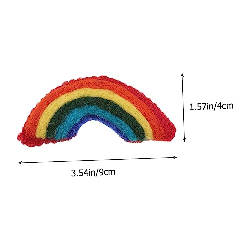 IMIKEYA Deko Regenbogen Brosche Handmade Kleidung Accessoire Wolle Filz Corsage Schmuck Hervorhebendes Design von IMIKEYA
