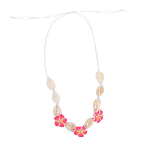 IMIKEYA Handgefertigte Muschel Halskette für Damen Leichter Schmuck Weichem Ton Strand Inspiriertes Design für Partys und Alltag Vielseitige Sommerperlenkette von IMIKEYA