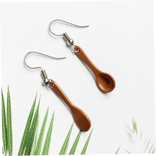 IMIKEYA Handgefertigte Lustige Mini Ohrhaken Ohrringe in Spatel form Bunte Kreativ designs Leichte Schmuckstücke für Damen Geschenkidee für Kaffeeliebhaber Geeignet für Alltag und Feiern von IMIKEYA