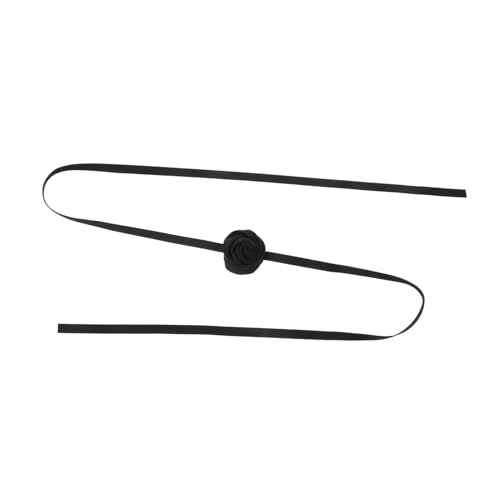 IMIKEYA Handgefertigte Rosen Blumen Choker Halskette Verstellbar Leicht für Damen Hochzeit Party Modisches Accessoire von IMIKEYA