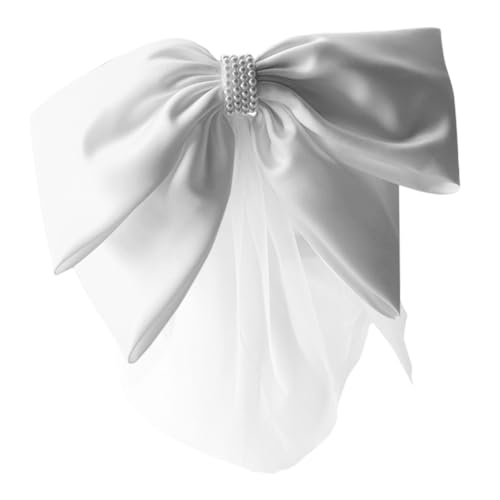 IMIKEYA Handgefertigtes Damen Haarband mit Großem Schleifen Kopfschmuck Weiches Glänzendes Material Komfortabel und Formbeständig für Hochzeit Party und Festliche Anlässe von IMIKEYA