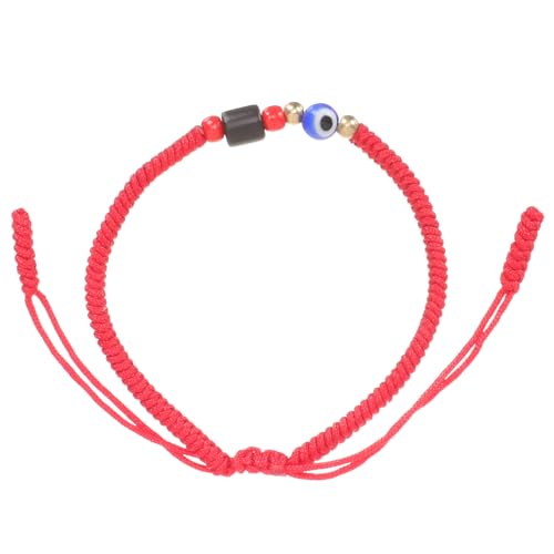IMIKEYA Handgefertigtes Rotes String armband mit Blauem Auge Verstellbares Evil Eye Schmuckstück für Damen Modisches Komfortables Unisex accessoire für Verschiedene Anlässe von IMIKEYA