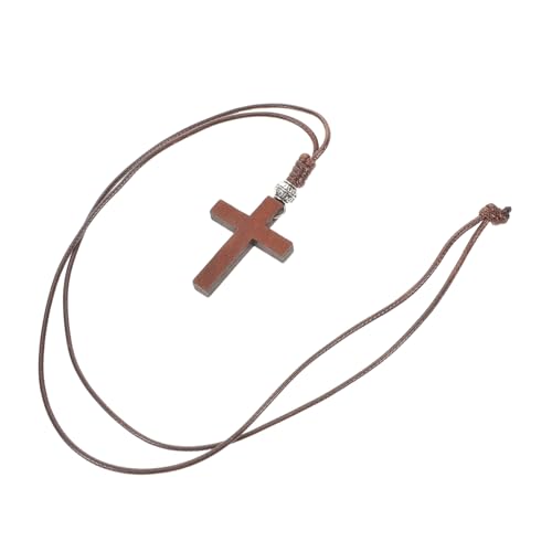 IMIKEYA Handgewebtes Religiöses Schmuckstück für Männer und Frauen Geeignet für Taufe Kommunion oder zu Weihnachten Hellbraun von IMIKEYA