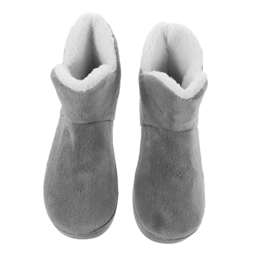 IMIKEYA Hausschuhe Mit Hohem Knöchel Pantoufles Femme Hiver Chaude Hausschuhe Für Damen Für Damen von IMIKEYA