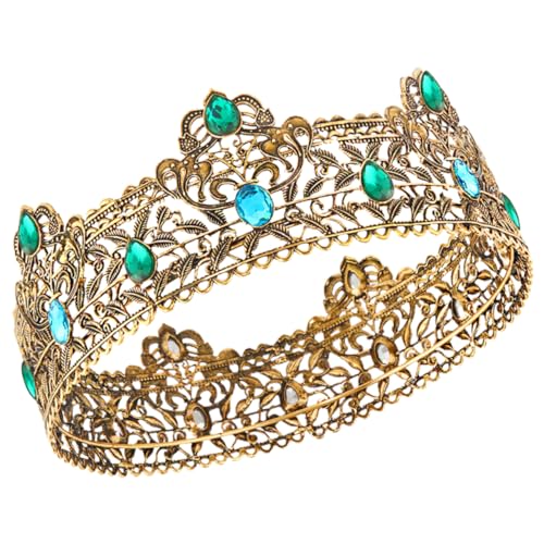 IMIKEYA Herren Retro Krone Dekorative Kostümkrone für Hochzeiten Partys und Cosplay Bruchsicher und Langlebig Perfektes für Männer von IMIKEYA