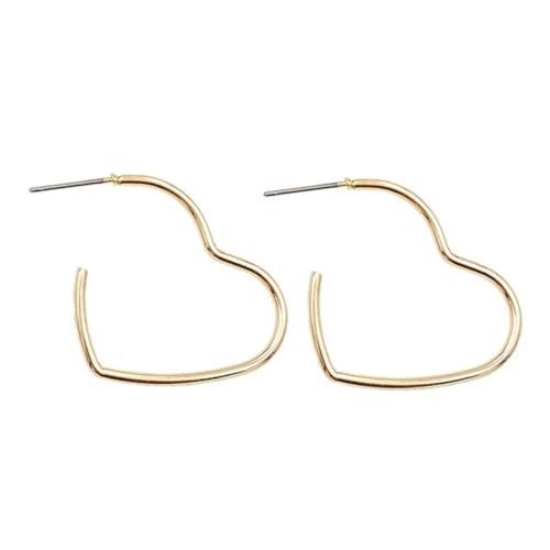 IMIKEYA Herz Ohrringe Damen Vergoldete Kreative Ohrringe Eleganter Ohrschmuck für Frauen für Partys und Alltag und von IMIKEYA