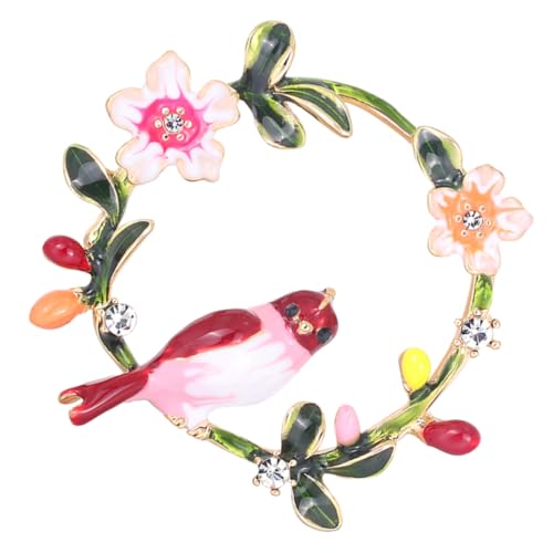IMIKEYA Hochwertige Vogel Brosche Blumenform Anstecknadel für Damenkleidung Eleganter Party Broschen Schmuck Vielseitiges Accessoire für Jacken Kleider Pullover von IMIKEYA