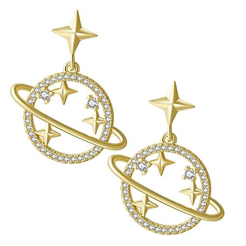 IMIKEYA Hollow Stars Planet Earrings für Frauen Ohrhänger mit Retro Design Leicht Langlebig Trendiger Schmuck für Besondere Anlässe Ohrschmuck für Looks IMIKEYA Hollow Stars Planet Earrings für Frauen Ohrhänger mit Retro Design Leicht Langlebig Trendiger Schmuck für Besondere Anlässe Ohrschmuck für Looks von IMIKEYA