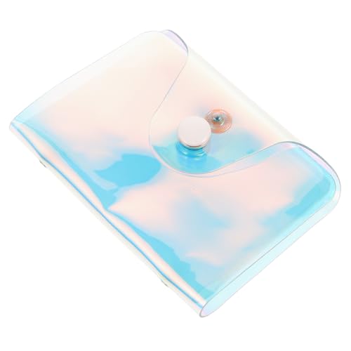 IMIKEYA Holografisches Kreditkartenetui Für Damen Transparenter Kartenhalter Mit 20 Fächern Organizer Für Bankkarten Und Ausweise Leicht Für Reisen Und Shopping von IMIKEYA