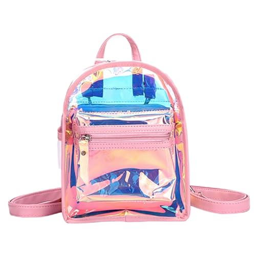IMIKEYA Iridescent Rucksack Für Mädchen Transparenter Mini-Rucksack Vielseitige Tragetasche Für Stadionbesuche Modischer Beutel Mit Koreanischem Einfluss Für Freizeit Und Anlässe von IMIKEYA