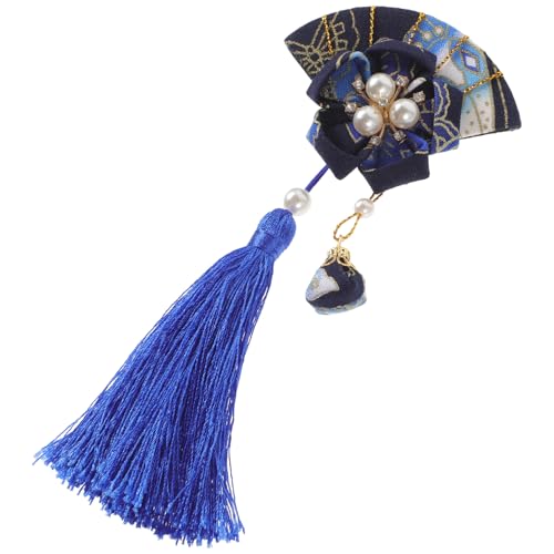 IMIKEYA Japanischer Haarschmuck mit Quaste Traditionelle Fächer Haarspange für Frauen für Hochzeiten Cosplay und Festliche Anlässe Elegantes Accessoire für Ansprechende Frisur von IMIKEYA