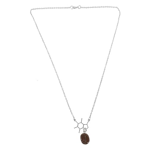 IMIKEYA Damen-halskette Mit Kaffeebohnen-anhänger Trendiger Schmuck Für Kaffeeliebhaber Leicht Und Hautfreundlich Für Verschiedene Anlässe von IMIKEYA