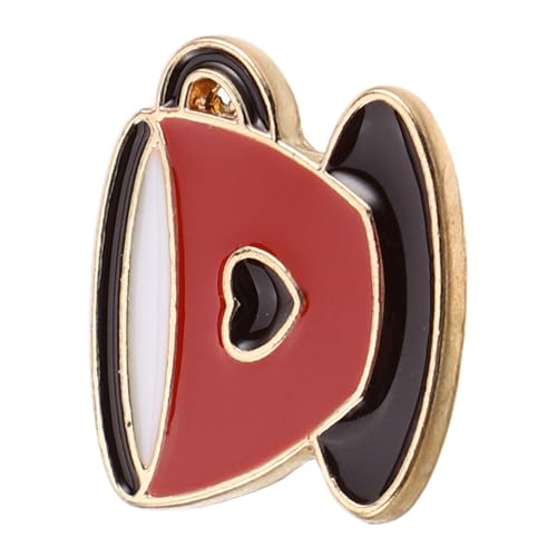 IMIKEYA Vintage Kaffeebrosche Anstecknadel Metall Emaille Brosche für Kaffeeliebhaber Modisches Kleidungszubehör für Damen und Herren von IMIKEYA