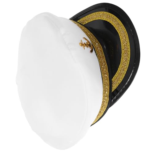 IMIKEYA Kapitänsmütze Unisex Besticktem Patch für Karneval Cosplay und Partys Tragbar für Altersgruppen für Halloween und Anlässe von IMIKEYA