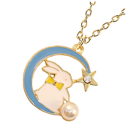 IMIKEYA Kaninchenhalskette Für Junge Mädchen Spielschmuck Mit Hasen-anhänger Minimalistische Halskette Für Mädchen Festival Und Partyhalskette Kleine Halskette Als Geschenk von IMIKEYA