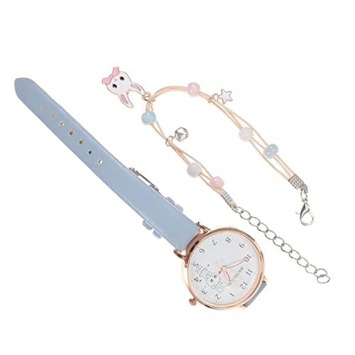 IMIKEYA Kinderuhr Armbanduhr Für Mädchen Mit Cartoon Muster Pu Lederband Strapazierfähig Bezauberndes Design Für Kleinkinder Und Schüler von IMIKEYA