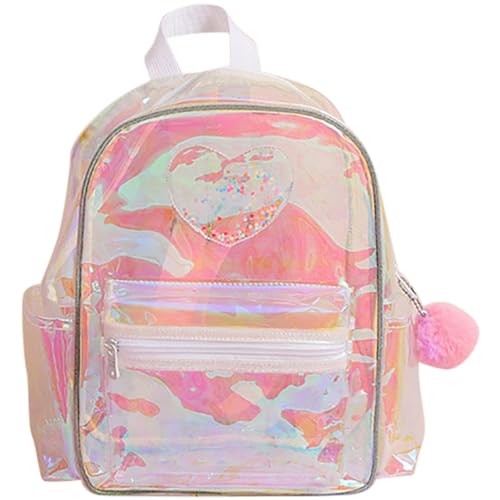 IMIKEYA Durchsichtiger Rucksack Durchsichtiger Für Damen Durchsichtige Tasche Für Konzerte Und Festivals Kleiner Transparenter Rucksack Mit Großem Fassungsvermögen Für Täglichen von IMIKEYA