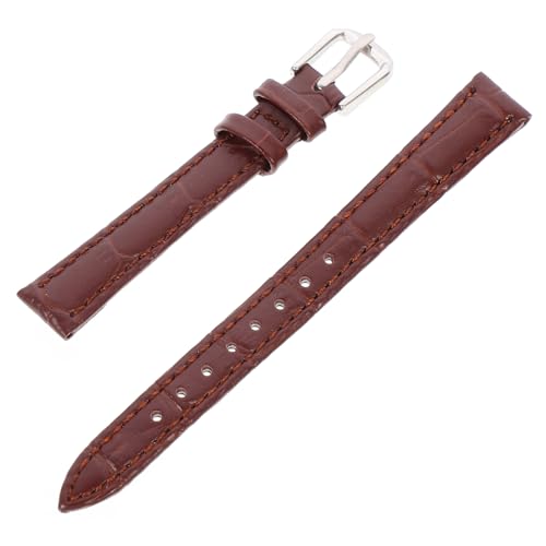IMIKEYA Klassisches Lederarmband für Uhren Retro Design Braun Langlebiges Uhrenarmband mit Schnellverschluss für Herren und Damen Perfektes für Besondere Anlässe von IMIKEYA