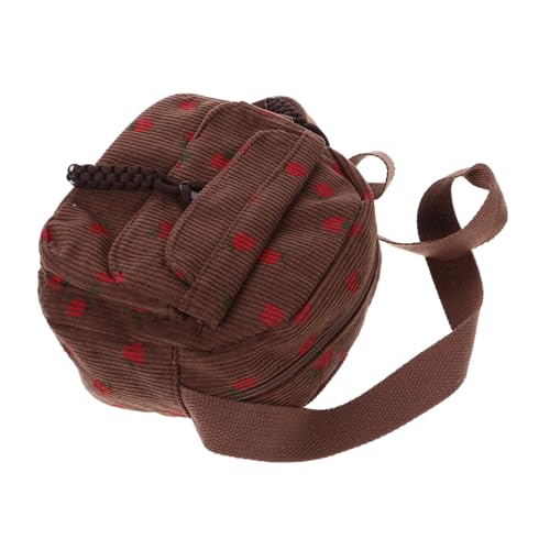 IMIKEYA Kleine Corduroy Umhängetasche Damen Modische Schultertasche Weiches Material Leicht Tragbar für Alltag Arbeit und Freizeit von IMIKEYA