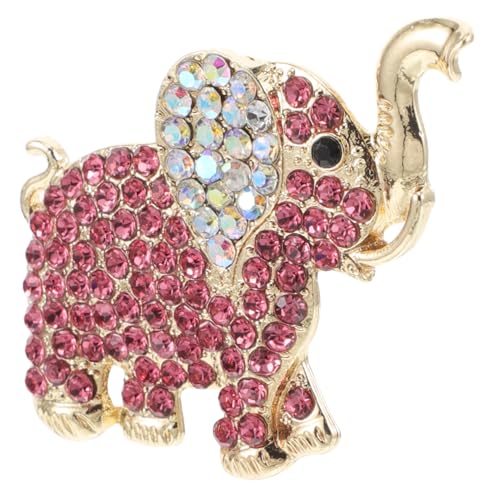 IMIKEYA Elefantenstatue Für Damen Elefantenanhänger Aus Legierung Broschenabzeichen Mit Strass Kleine Elefantenfiguren Für Hut Und Tasche Anzugnadeln Für Kleidung Schalnadeln Als von IMIKEYA