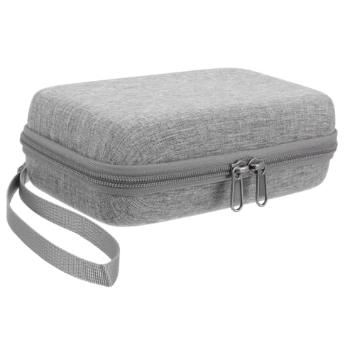 IMIKEYA Kleiner Tragbarer Kosmetikkoffer für Damen Kompakter Schminkkoffer mit Praktischem Organizer Graue Mini Reisetasche für Make up und Beauty Accessoires für Unterwegs und von IMIKEYA