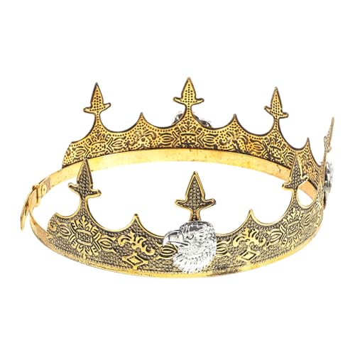IMIKEYA Königliche Krone für Erwachsene Cosplay Krone für Hochzeiten Geburtstagsfeiern und Halloween Leichtes Komfortables Design mit Einzigartigen Mustern für von IMIKEYA