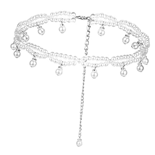 IMIKEYA Körperkette Perlen für Damen Verstellbare Waist Chain für Jeanskleider für Partys Hochzeiten und Alltag Verleiht Jedem Outfit und von IMIKEYA