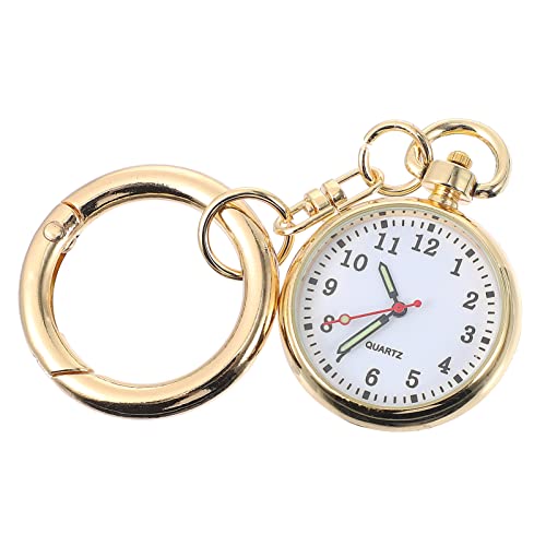 IMIKEYA Krankenschwester Uhr mit Schlüsselanhänger Luminous Clip Taschenuhr für Pflegeberufe Großes Ziffernblatt Langlebig und Einfach Abzulesen für Täglichen Gebrauch von IMIKEYA