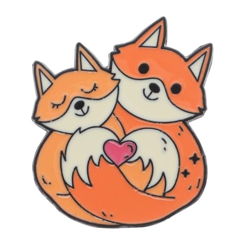 IMIKEYA Süße Fuchs Brosche Für Frauen Cartoon Fuchsnadel Robuste Metall Broschennadel Vielseitig Für Kleidung Und Rucksäcke Elegantes Accessoire von IMIKEYA