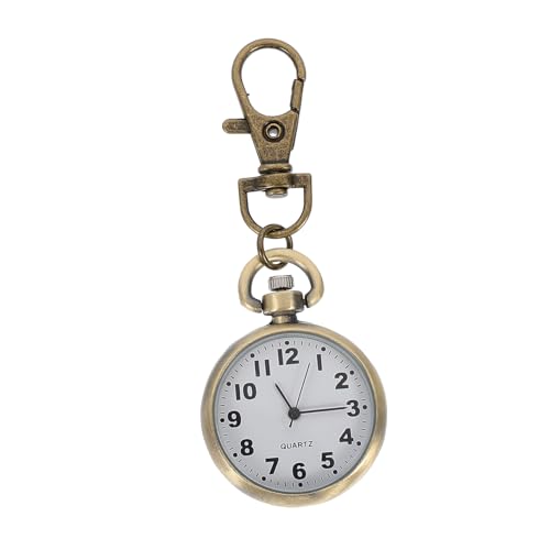 IMIKEYA Krankenschwester Taschenuhr Schlüsselanhänger für Damen und Herren Tragbare Clip Uhr Analog Großes Leicht Ablesbar für Pflegekräfte und Studenten von IMIKEYA