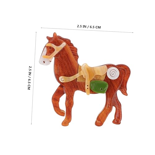 IMIKEYA Pferdebrosche Für Damen Metallbrosche Mit Pferdemotiv Broschennadeln Für Kleidung Süße Tierbrosche Für Mädchen Anstecknadel Für Taschen Und Rucksäcke von IMIKEYA