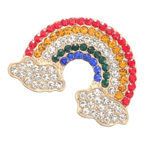 IMIKEYA Kreative Regenbogen Brosche Mode Anstecknadel Legierungs Dekoration für Kleidung für Partys und Besondere Anlässe von IMIKEYA